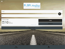 Tablet Screenshot of kbkroadlines.com